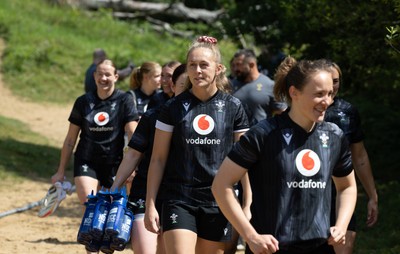 130625 Wales Women Rugby Squad Training at Merthyr Mawr dunes - Hannah Jones during a training and conditioning session at Merthyr Mawr sand dunes
