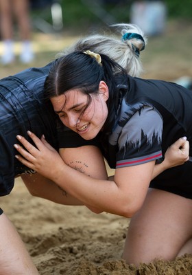 130625 Wales Women Rugby Squad Training at Merthyr Mawr dunes - Lucy Isaac during a training and conditioning session at Merthyr Mawr sand dunes