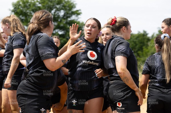 130625 Wales Women Rugby Squad Training at Merthyr Mawr dunes - Georgia Evans during a training and conditioning session at Merthyr Mawr sand dunes
