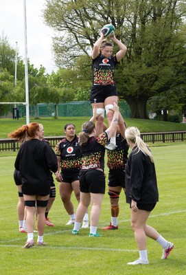 080526 - Wales Women Rugby Captains Run - Alisha Joyce during Captains Run at Pirrie Park ahead of the Women’s 6 Nations match against Ireland at Affidea Stadium
