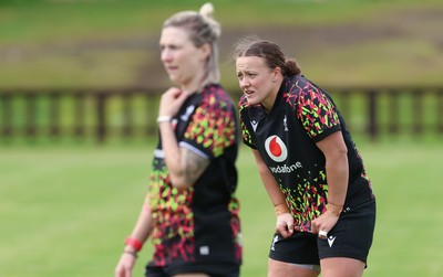 080526 - Wales Women Rugby Captains Run - Lleucu George during Captains Run at Pirrie Park ahead of the Women’s 6 Nations match against Ireland at Affidea Stadium