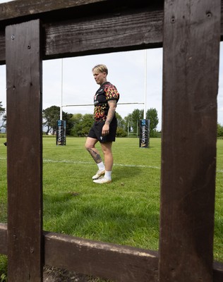 080526 - Wales Women Rugby Captains Run - Donna Rose during Captains Run at Pirrie Park ahead of the Women’s 6 Nations match against Ireland at Affidea Stadium