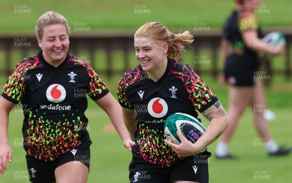080526 - Wales Women Rugby Captains Run - Bethan Lewis during Captains Run at Pirrie Park ahead of the Women’s 6 Nations match against Ireland at Affidea Stadium
