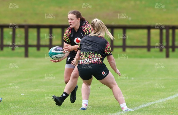 080526 - Wales Women Rugby Captains Run - Lleucu George during Captains Run at Pirrie Park ahead of the Women’s 6 Nations match against Ireland at Affidea Stadium