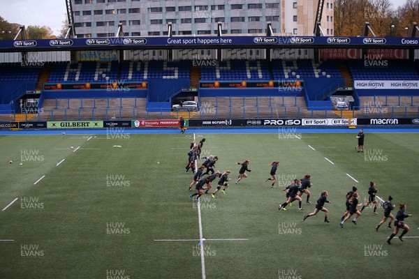 091118 - Wales Womens Captains Run - Wales train at the Arms Park