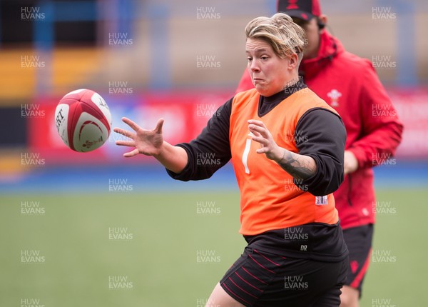 121121 - Wales Women Rugby Captain's Run - Wales' Donna Rose during the Captain's Run ahead of the match against South Africa