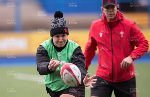 121121 - Wales Women Rugby Captain's Run - Wales' Siwan Lillicrap during the Captain's Run ahead of the match against South Africa