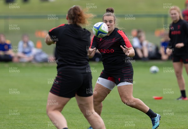 130922 - Wales Women Captains Run - Carys Phillips of Wales during the Captains Run ahead of their World Cup warm up match against England