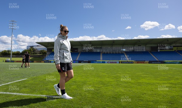 151022 - Captain’s Walkthrough, Waitakere Stadium - Wales captain Siwan Lillicrap at the Waitakere Stadium for the Captain’s Walkthrough ahead of the Women’s Rugby World Cup match against New Zealand