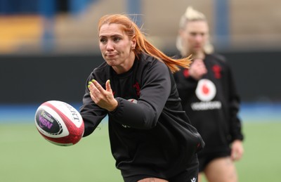 160526 - Wales Women Rugby Captain’s Run - Georgia Evans during Captain’s Run ahead of their final Women’s 6 Nations match against Italy