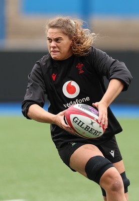 160526 - Wales Women Rugby Captain’s Run - Natalia John during Captain’s Run ahead of their final Women’s 6 Nations match against Italy