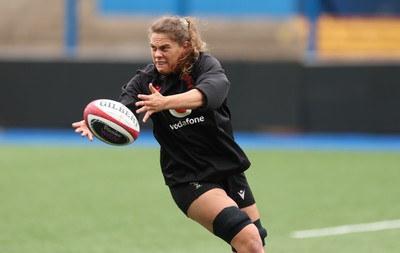 160526 - Wales Women Rugby Captain’s Run - Natalia John during Captain’s Run ahead of their final Women’s 6 Nations match against Italy