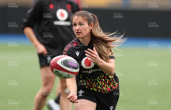 160526 - Wales Women Rugby Captain’s Run - Kayleigh Powell during Captain’s Run ahead of their final Women’s 6 Nations match against Italy
