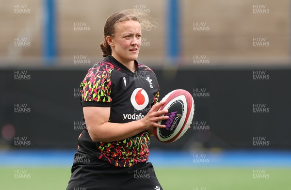 160526 - Wales Women Rugby Captain’s Run - Lleucu George during Captain’s Run ahead of their final Women’s 6 Nations match against Italy