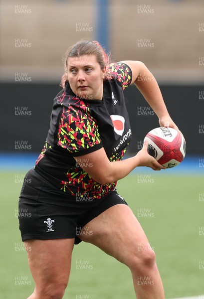 160526 - Wales Women Rugby Captain’s Run - Natalia John during Captain’s Run ahead of their final Women’s 6 Nations match against Italy