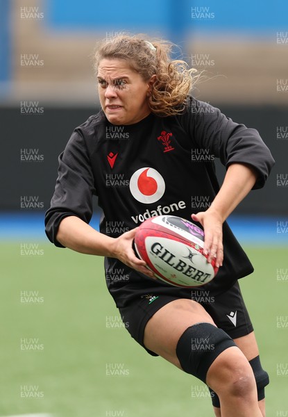 160526 - Wales Women Rugby Captain’s Run - Natalia John during Captain’s Run ahead of their final Women’s 6 Nations match against Italy