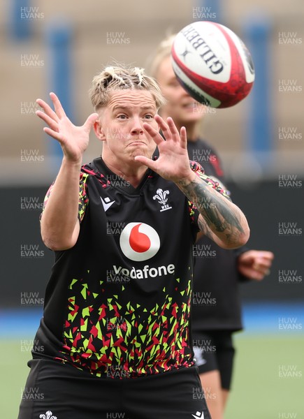 160526 - Wales Women Rugby Captain’s Run - Donna Rose during Captain’s Run ahead of their final Women’s 6 Nations match against Italy