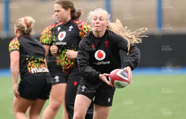 160526 - Wales Women Rugby Captain’s Run - Nikita Prothero during Captain’s Run ahead of their final Women’s 6 Nations match against Italy