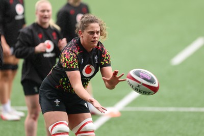 170426 - Wales Women Captain’s Run - Natalia John during Captain’s Run ahead of the Women’s 6 Nations match against France