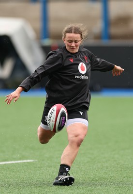 170426 - Wales Women Captain’s Run - Lleucu George during Captain’s Run ahead of the Women’s 6 Nations match against France