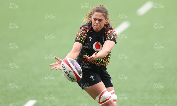 170426 - Wales Women Captain’s Run - Natalia John during Captain’s Run ahead of the Women’s 6 Nations match against France
