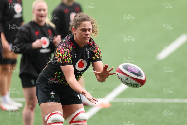 170426 - Wales Women Captain’s Run - Natalia John during Captain’s Run ahead of the Women’s 6 Nations match against France
