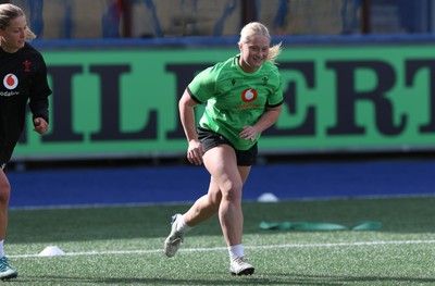 170926 Wales Women Rugby Captain’s Run - Seren Lockwood during Wales Captain’s Run at Cardiff Arms Park ahead of their WXV match against South Africa