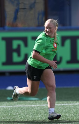 170926 Wales Women Rugby Captain’s Run - Seren Lockwood during Wales Captain’s Run at Cardiff Arms Park ahead of their WXV match against South Africa