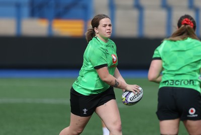 170926 Wales Women Rugby Captain’s Run - Maisie Davies during Wales Captain’s Run at Cardiff Arms Park ahead of their WXV match against South Africa