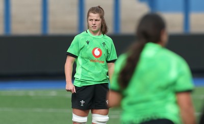 170926 Wales Women Rugby Captain’s Run - Wales co-captain Kate Williams during Wales Captain’s Run at Cardiff Arms Park ahead of their WXV match against South Africa