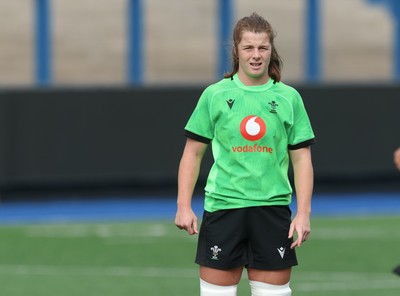 170926 Wales Women Rugby Captain’s Run - Wales co-captain Kate Williams during Wales Captain’s Run at Cardiff Arms Park ahead of their WXV match against South Africa