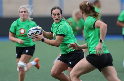 170926 Wales Women Rugby Captain’s Run - Courtney Keight during Wales Captain’s Run at Cardiff Arms Park ahead of their WXV match against South Africa