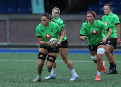 170926 Wales Women Rugby Captain’s Run - Jorja Aiono during Wales Captain’s Run at Cardiff Arms Park ahead of their WXV match against South Africa