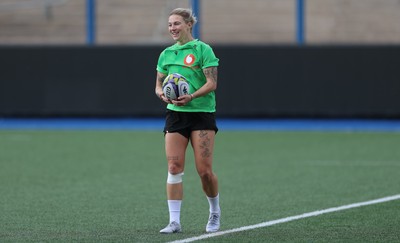 170926 Wales Women Rugby Captain’s Run - Keira Bevan during Wales Captain’s Run at Cardiff Arms Park ahead of their WXV match against South Africa