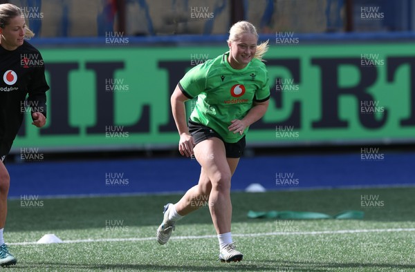 170926 Wales Women Rugby Captain’s Run - Seren Lockwood during Wales Captain’s Run at Cardiff Arms Park ahead of their WXV match against South Africa