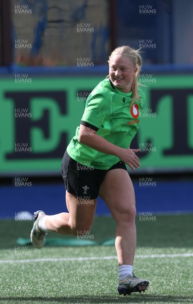 170926 Wales Women Rugby Captain’s Run - Seren Lockwood during Wales Captain’s Run at Cardiff Arms Park ahead of their WXV match against South Africa