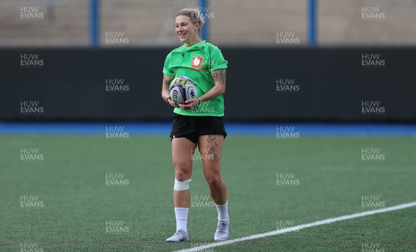 170926 Wales Women Rugby Captain’s Run - Keira Bevan during Wales Captain’s Run at Cardiff Arms Park ahead of their WXV match against South Africa