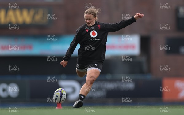 170926 Wales Women Rugby Captain’s Run - Lleucu George during Wales Captain’s Run at Cardiff Arms Park ahead of their WXV match against South Africa