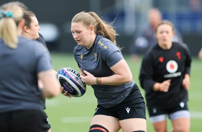 210325  Wales Women Rugby Captain’s Run - Alaw Pyrs during Captain’s Run at The Hive Stadium Edinburgh ahead of the opening match of the Women’s 6 Nations against Scotland