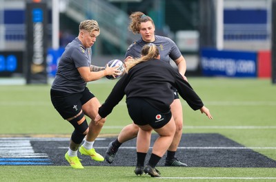 210325  Wales Women Rugby Captain’s Run - Donna Rose during Captain’s Run at The Hive Stadium Edinburgh ahead of the opening match of the Women’s 6 Nations against Scotland