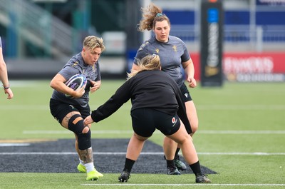 210325  Wales Women Rugby Captain’s Run - Donna Rose during Captain’s Run at The Hive Stadium Edinburgh ahead of the opening match of the Women’s 6 Nations against Scotland