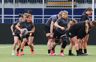 210325  Wales Women Rugby Captain’s Run - Georgia Evans during Captain’s Run at The Hive Stadium Edinburgh ahead of the opening match of the Women’s 6 Nations against Scotland