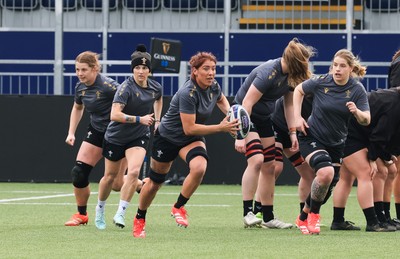 210325  Wales Women Rugby Captain’s Run - Georgia Evans during Captain’s Run at The Hive Stadium Edinburgh ahead of the opening match of the Women’s 6 Nations against Scotland