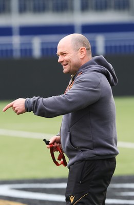 210325  Wales Women Rugby Captain’s Run - Sean Lynn, Wales Women head coach during Captain’s Run at The Hive Stadium Edinburgh ahead of the opening match of the Women’s 6 Nations against Scotland