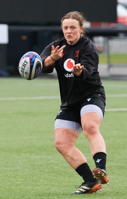 210325  Wales Women Rugby Captain’s Run - Lleucu George during Captain’s Run at The Hive Stadium Edinburgh ahead of the opening match of the Women’s 6 Nations against Scotland