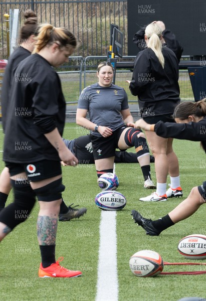 210325  Wales Women Rugby Captain’s Run - Gwen Crabb during Captain’s Run at The Hive Stadium Edinburgh ahead of the opening match of the Women’s 6 Nations against Scotland