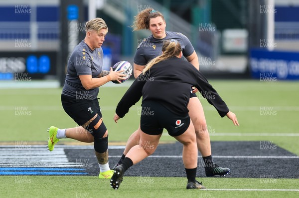 210325  Wales Women Rugby Captain’s Run - Donna Rose during Captain’s Run at The Hive Stadium Edinburgh ahead of the opening match of the Women’s 6 Nations against Scotland