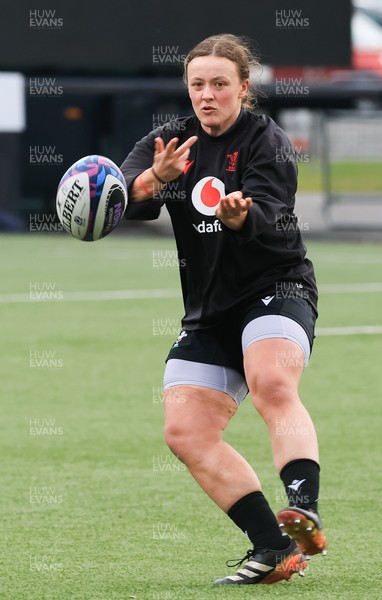 210325  Wales Women Rugby Captain’s Run - Lleucu George during Captain’s Run at The Hive Stadium Edinburgh ahead of the opening match of the Women’s 6 Nations against Scotland