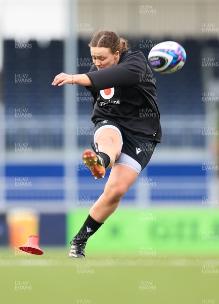 210325  Wales Women Rugby Captain’s Run - Lleucu George during Captain’s Run at The Hive Stadium Edinburgh ahead of the opening match of the Women’s 6 Nations against Scotland