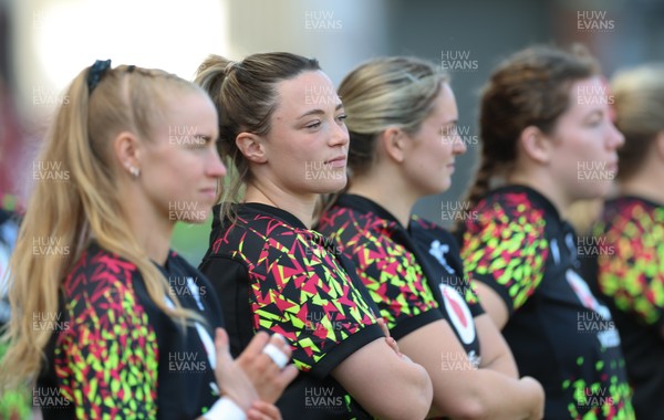 240426 - Wales Women’s Rugby Captain’s Run - Alisha Joyce during Captain’s Run at Ashton Gate, ahead of the Women’s 6 Nations match against England